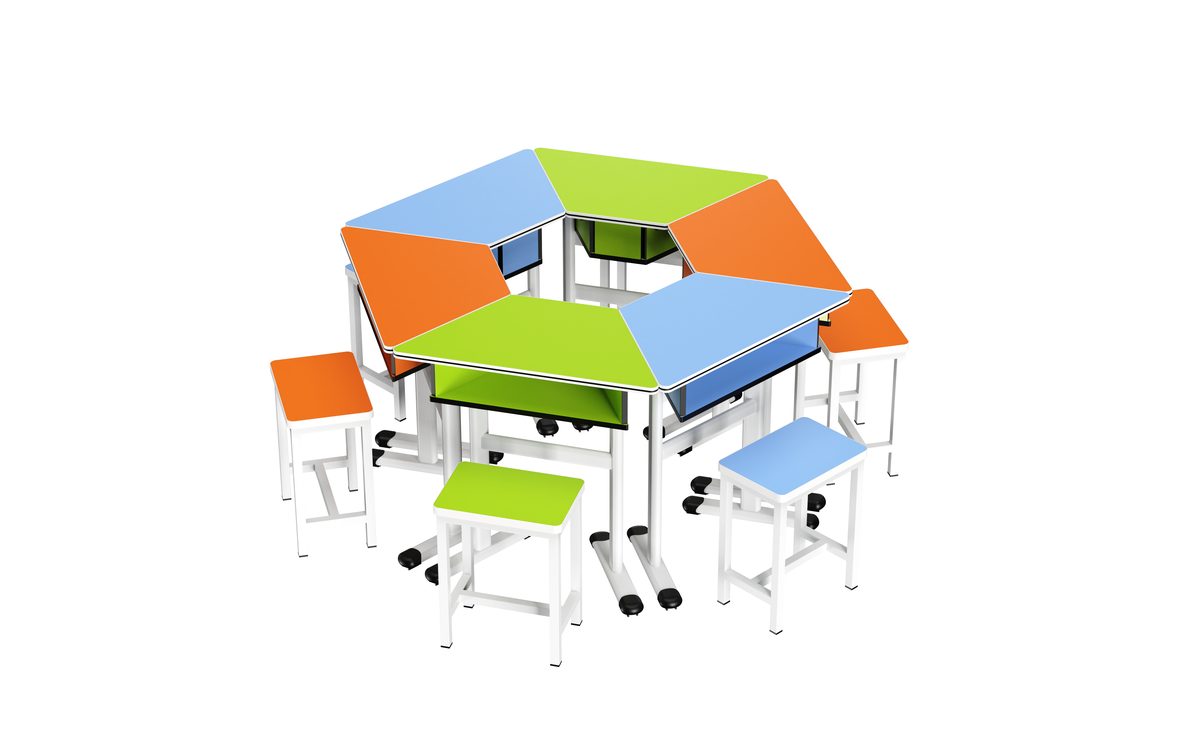 Double student desk